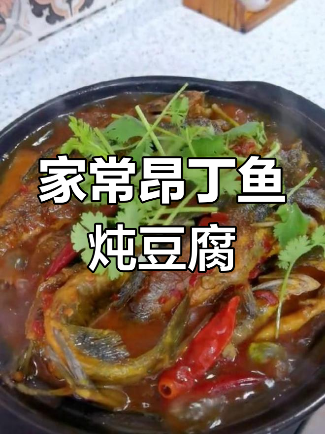 昂丁鱼烧豆腐,家常美味必配米饭