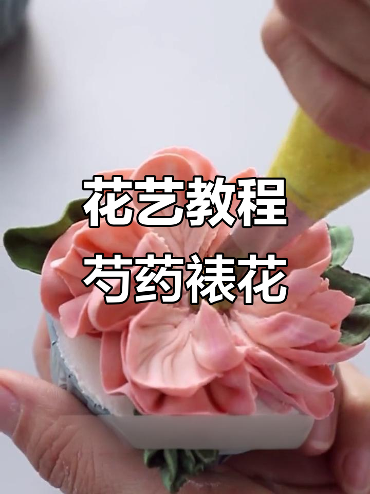 韩式芍药花裱花技巧,轻松掌握,快来试试吧!