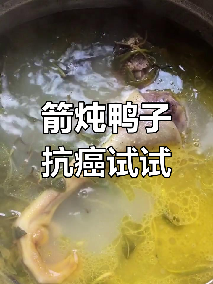 箭炖老鸭,肿瘤能消吗?