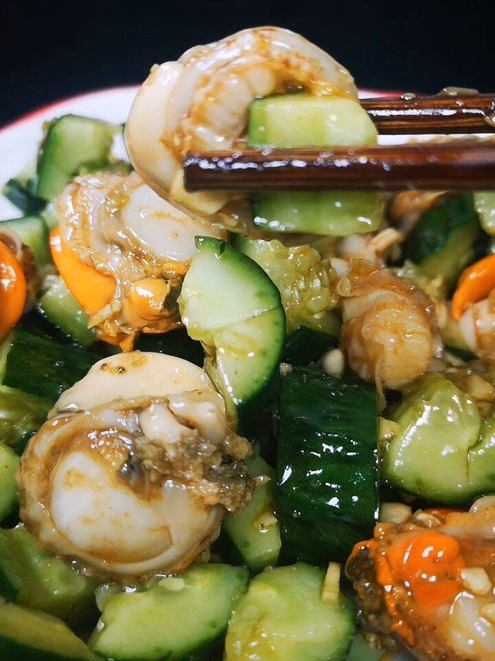 扇贝黄瓜这样做简单又鲜香