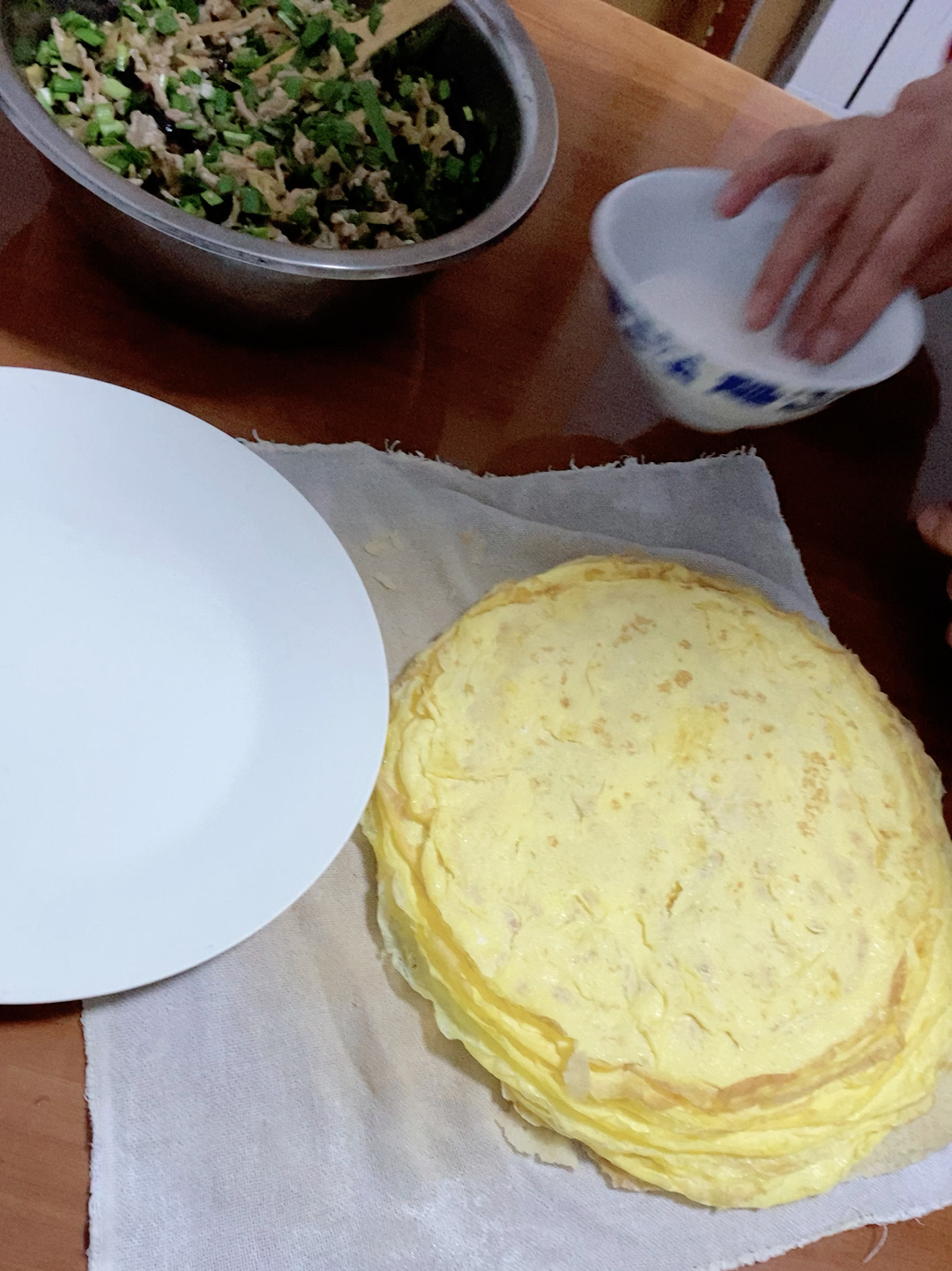 博山春卷制作一