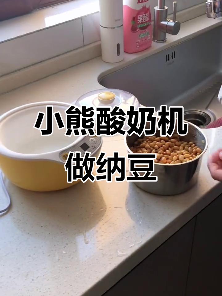 用小熊酸奶机做纳豆,轻松拉出超长丝