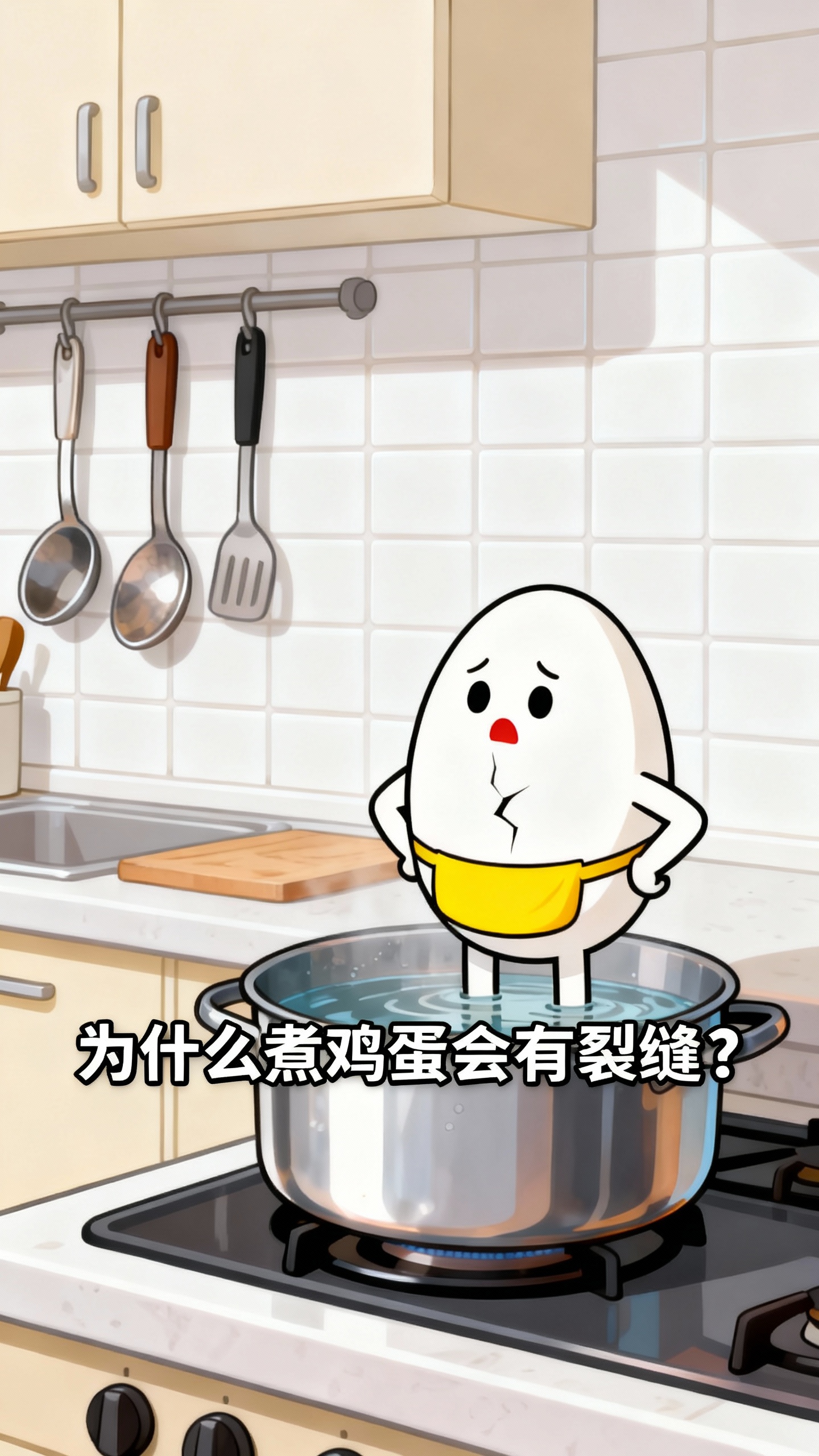 为什么煮鸡蛋会有裂缝?