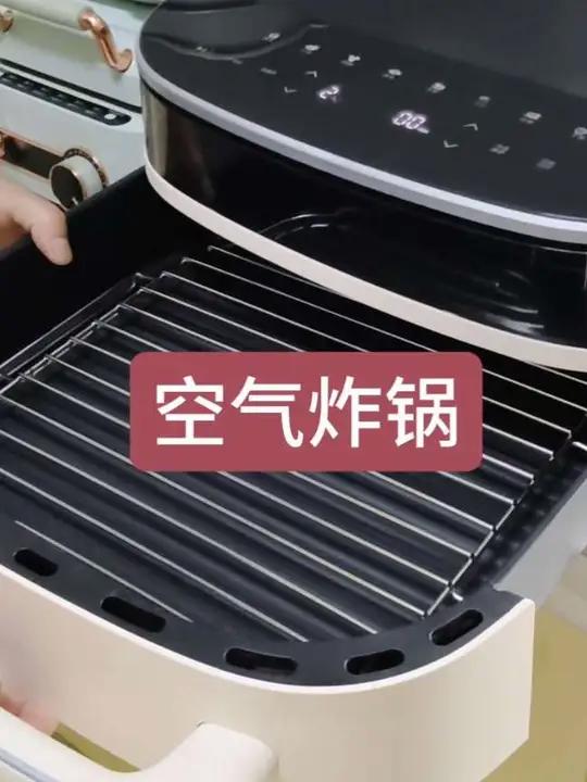 大宇6升空气炸锅电烤箱,可烤12寸披萨,烤羊肉串,无油还健康