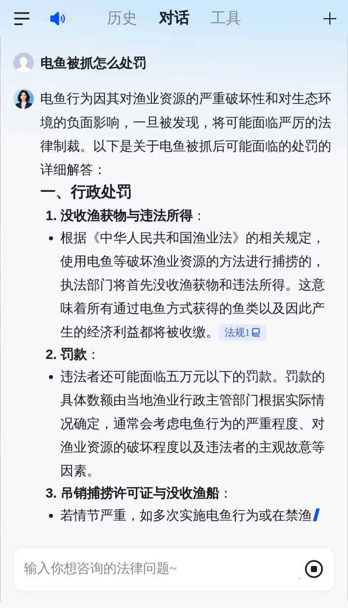 电鱼被抓怎么处罚