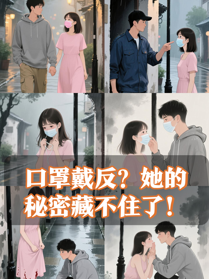散步被提醒口罩戴反，真相竟是怀孕！