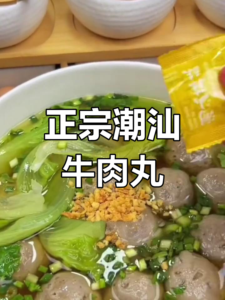 潮汕手打牛肉丸,鲜香Q弹爆汁,吃上一口停不下来