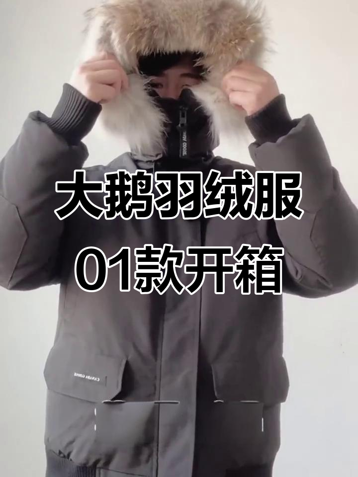 大鹅羽绒服01款开箱:极寒保暖,细节满分