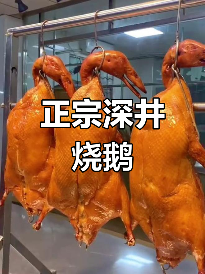 经典广式深井烧鹅,皮脆肉嫩