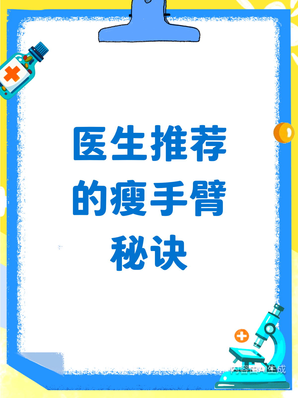 瘦手臂有秘诀,医生都点赞!