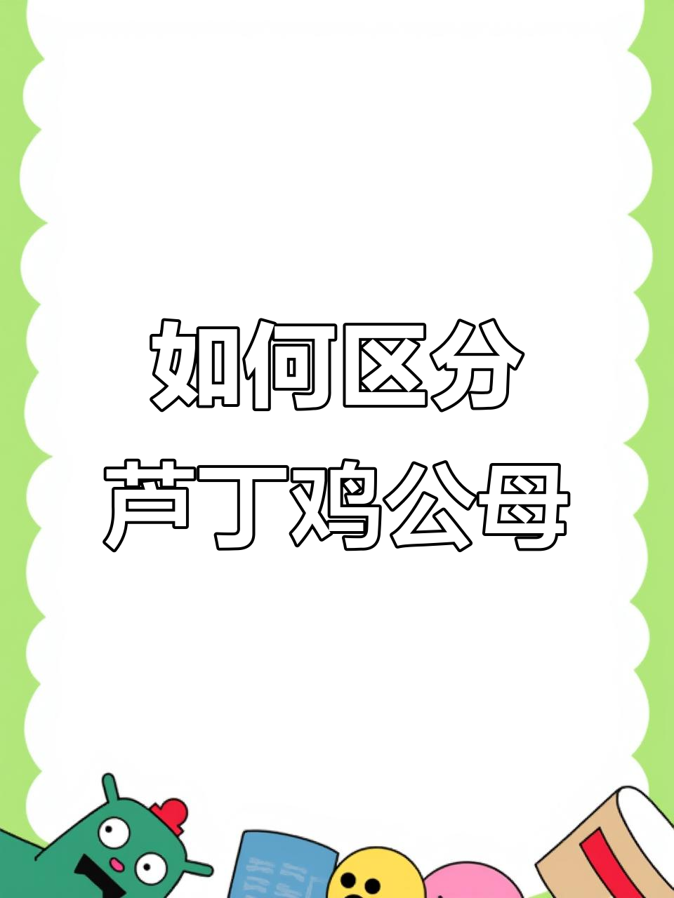 芦丁鸡公母分辨技巧,掌握这些轻松辨别