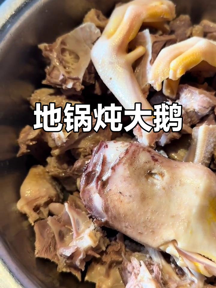 冷天必备!地锅炖大鹅,暖心又美味