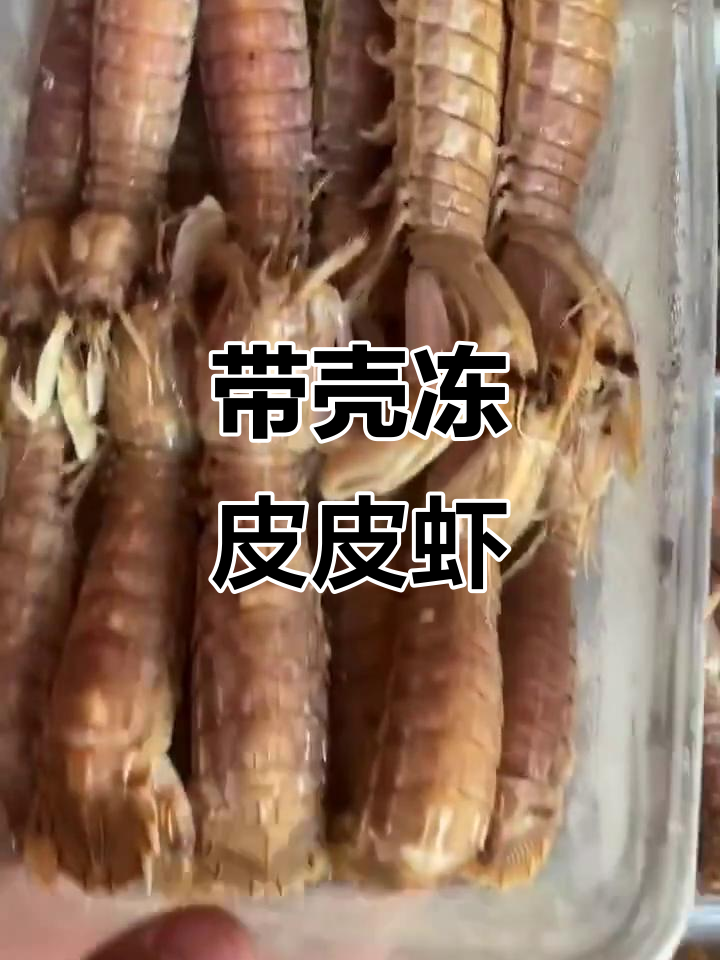皮皮虾带壳冷冻,口感鲜美又好储存