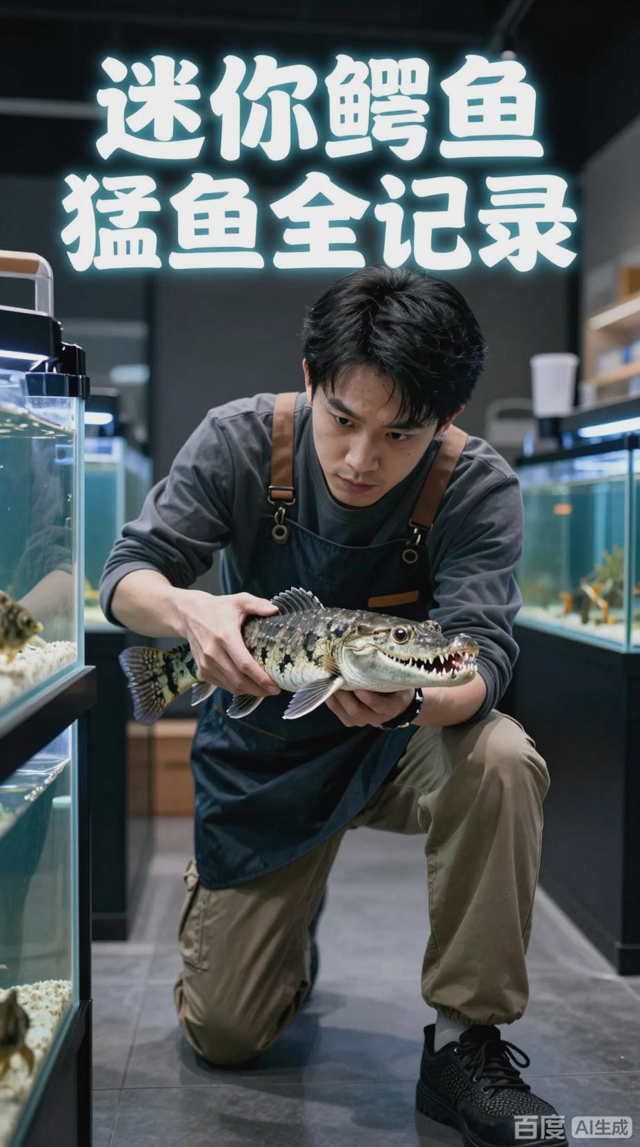 迷你鳄鱼淡水猛鱼的奇妙之旅