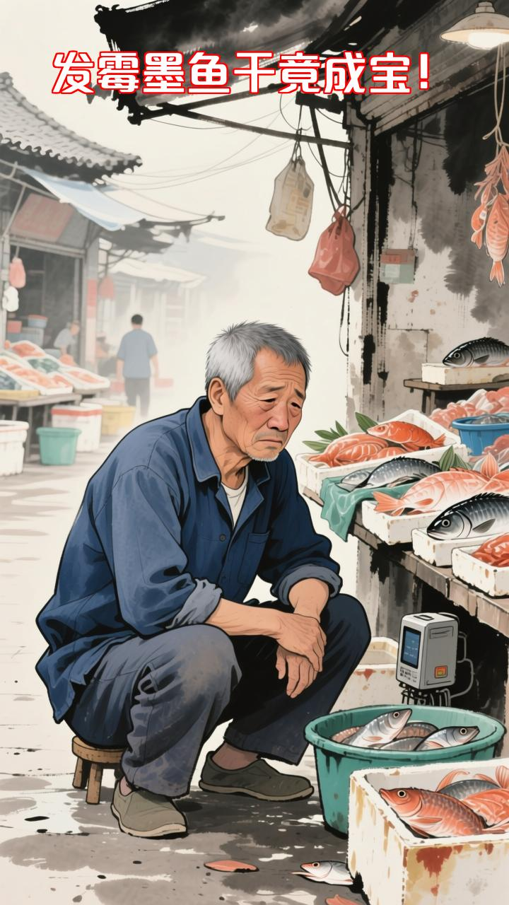 老师傅卖发霉墨鱼干，竟被富豪天价抢购！