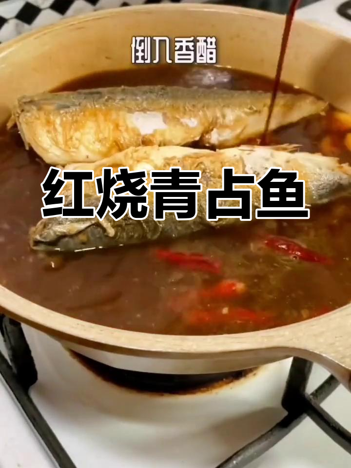 新鲜海捕青占鱼,红烧做法大揭秘
