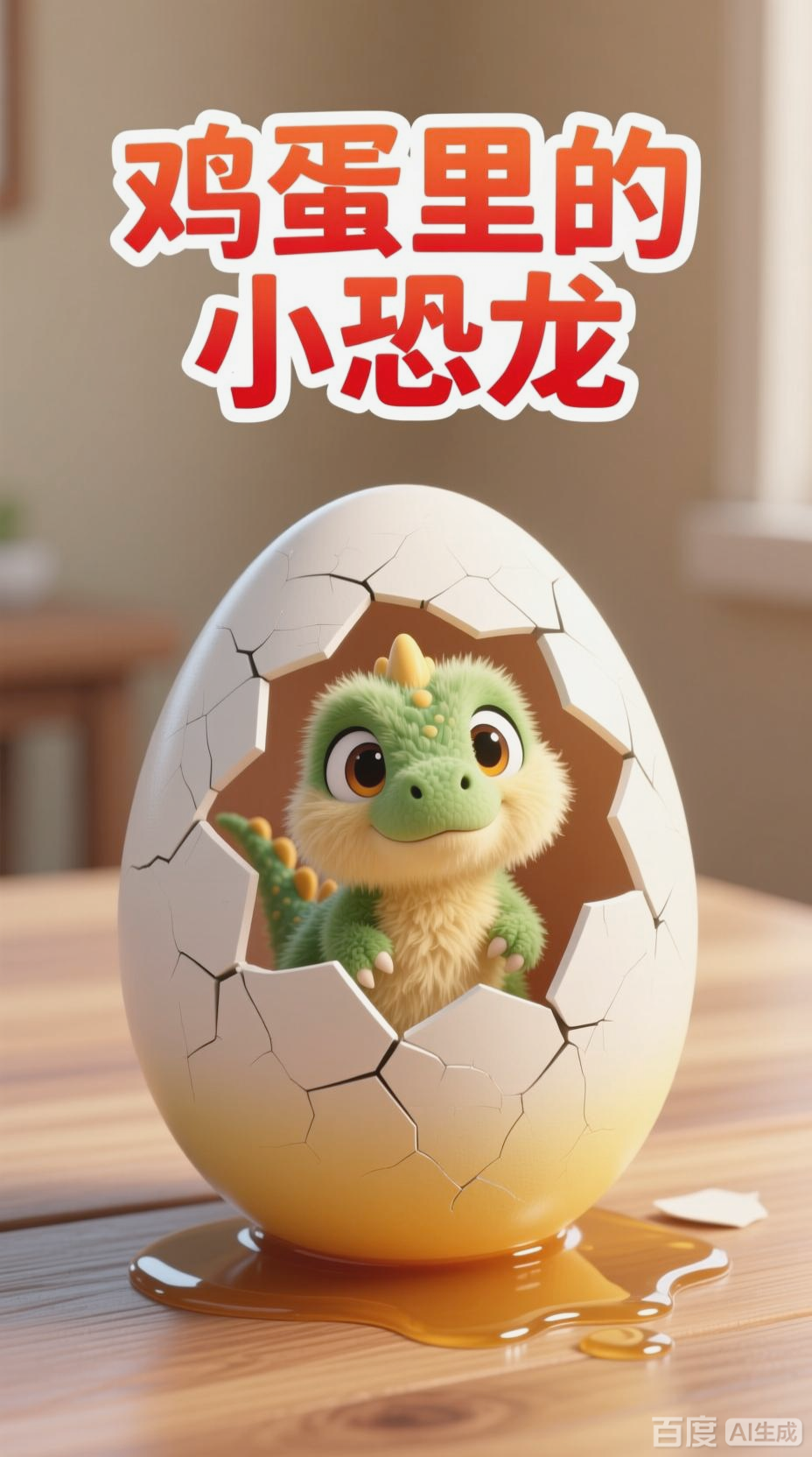 鸡蛋破壳，小恐龙走来