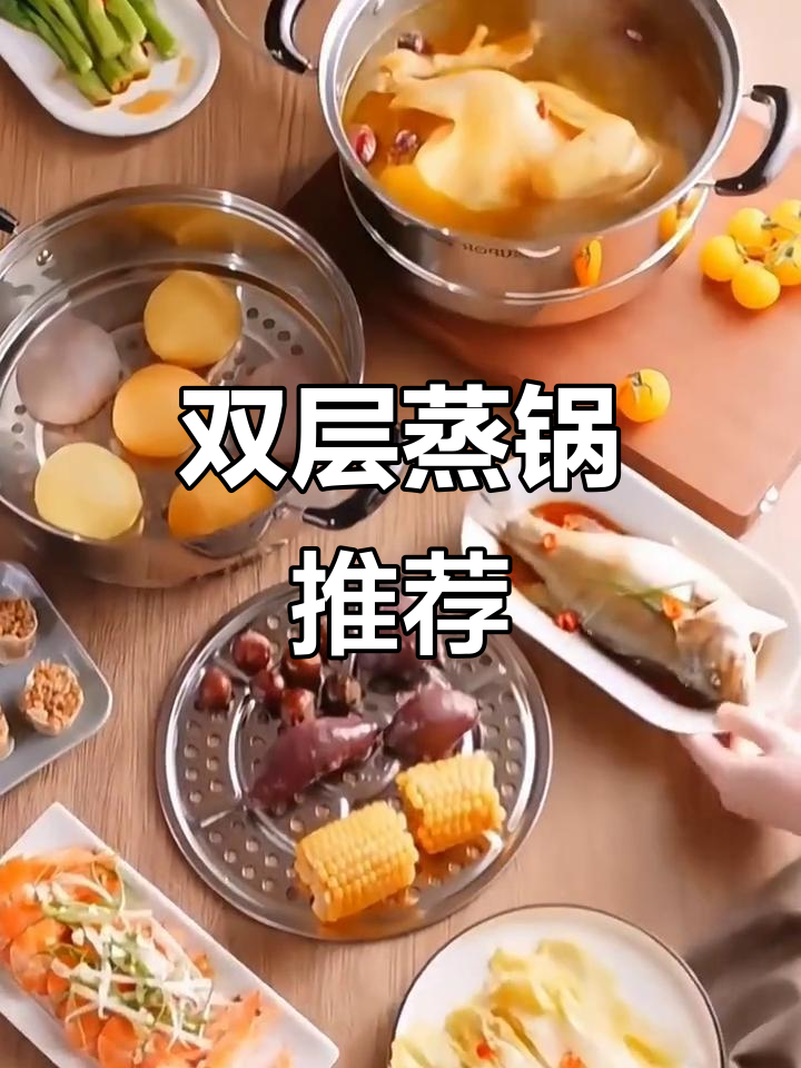 苏泊尔双层蒸锅,304不锈钢耐用加热炖煮一体