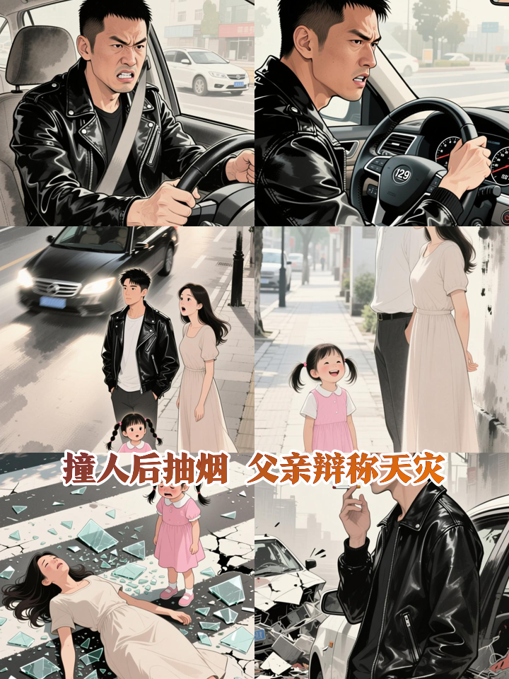 男子撞死人后下车淡定抽烟父亲竟称是天灾