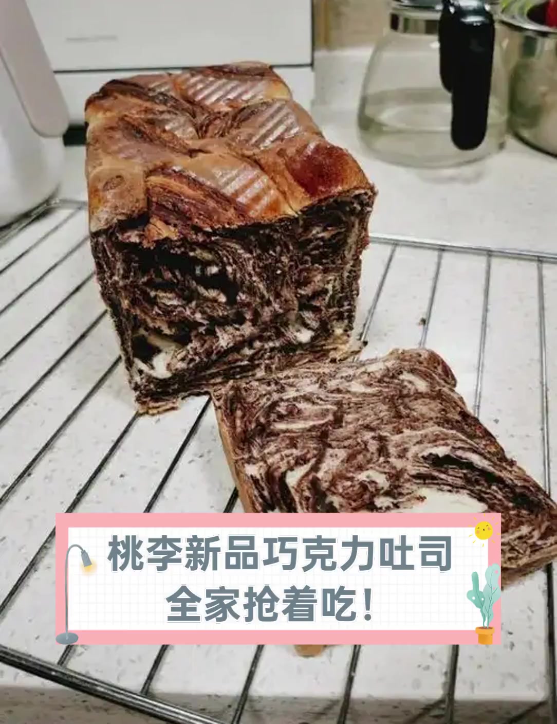 桃李新品巧克力吐司,全家抢着吃!