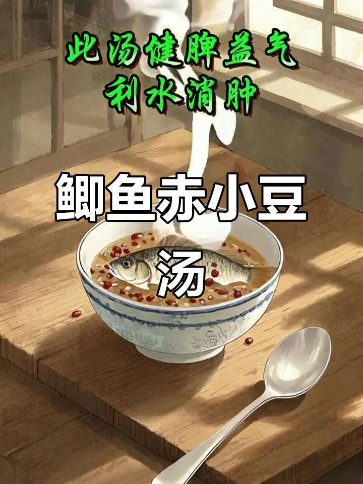 赤小豆炖鲫鱼，消肿利尿又滋补