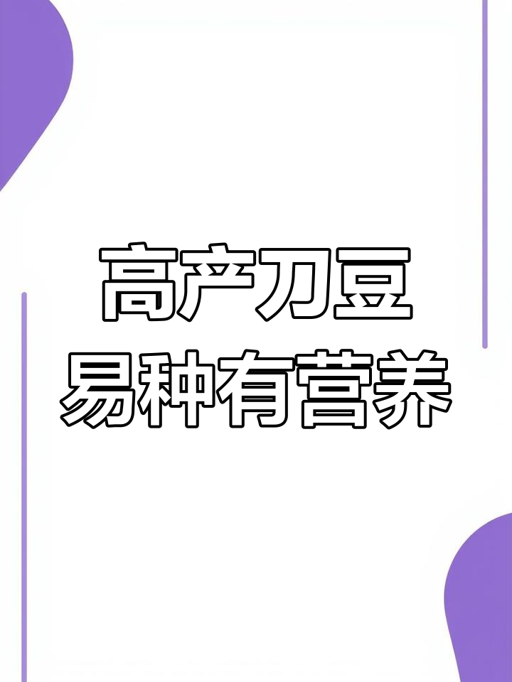 刀豆种子大揭秘,南方特色高产蔬菜,简单种植收获多