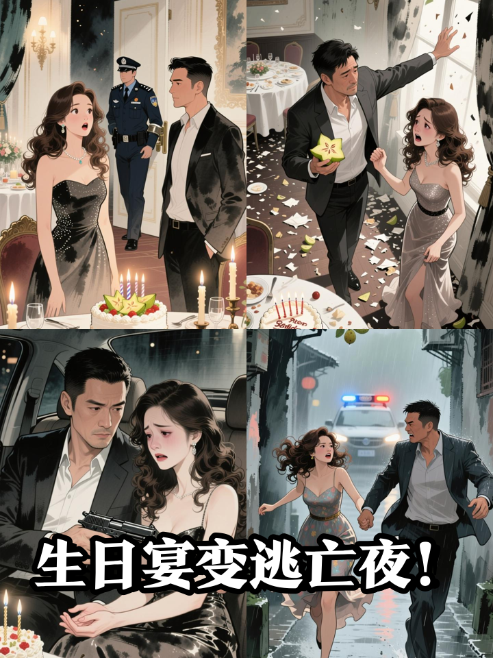生日当天发现老公是通缉犯，她砸碎蛋糕冲进警车！