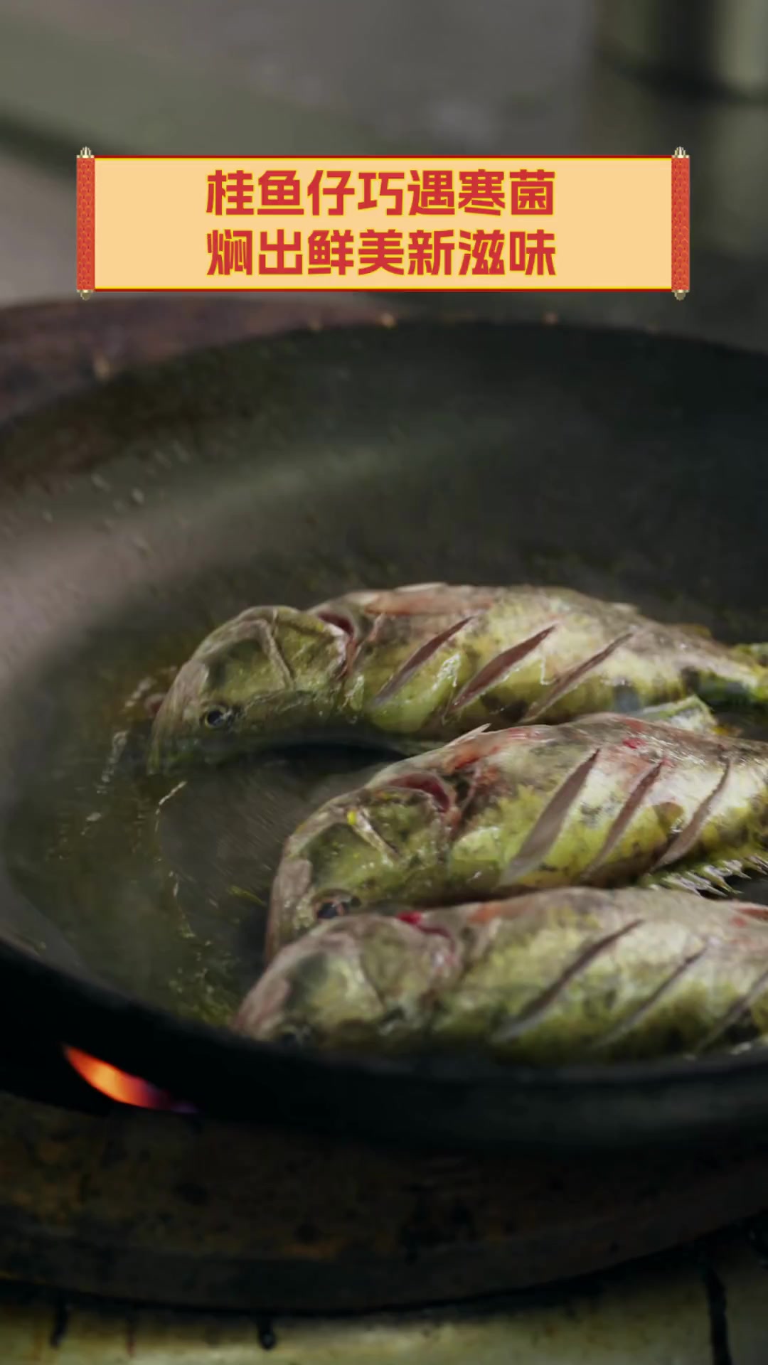 桂鱼仔巧遇寒菌,焖出鲜美新滋味