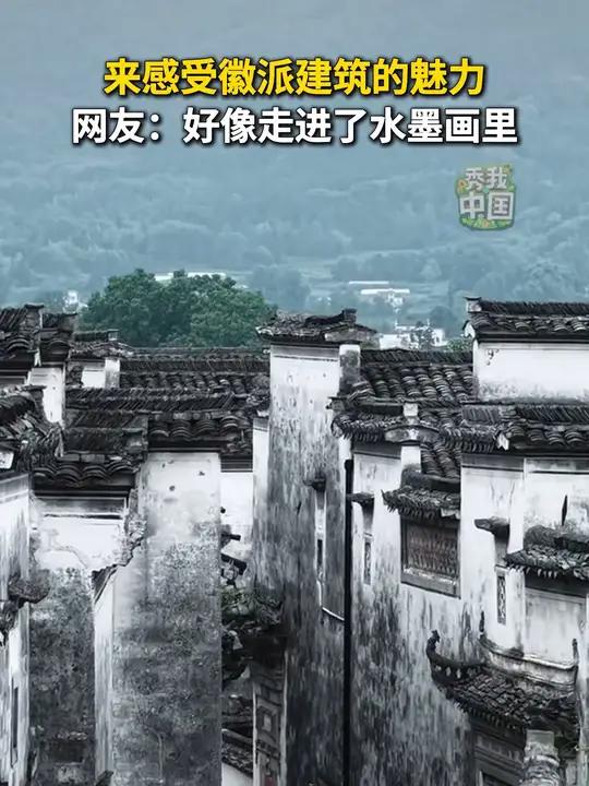 快来感受徽派建筑的魅力，网友：好像走进了水墨画里