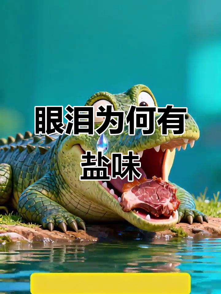 为什么眼泪是咸的?揭秘鳄鱼“流泪”背后的秘密