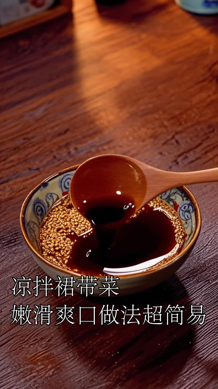 凉拌裙带菜嫩滑爽口做法超简易