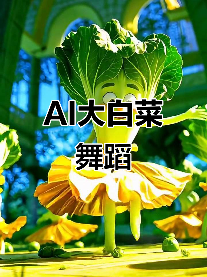 大白菜也能跳舞，AI创意制作太有趣