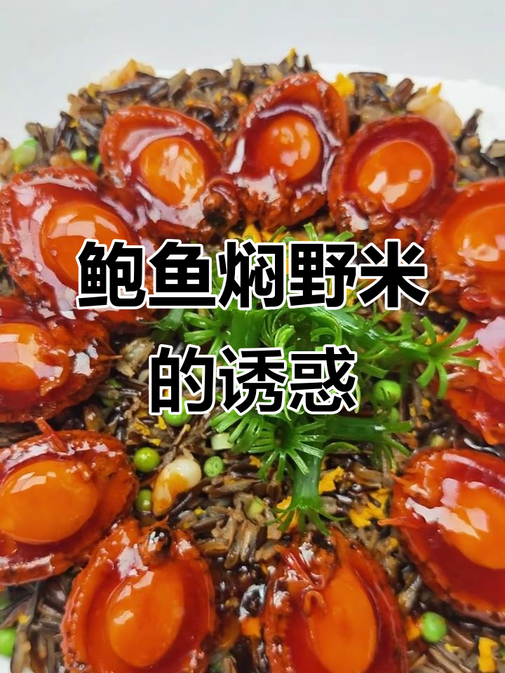 鲍鱼与野米完美搭配,香气扑鼻,味蕾狂欢!