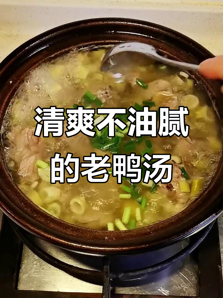 夏季清爽老鸭汤，扁尖与粉丝搭配更美味