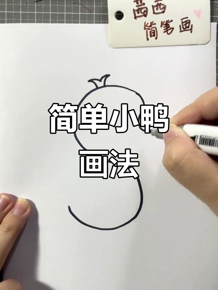 小鸭子简笔画,轻松学会!