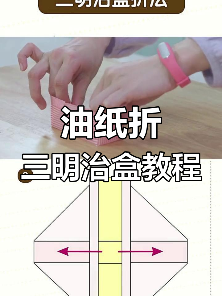 教你用油纸折叠三明治盒,简单又实用