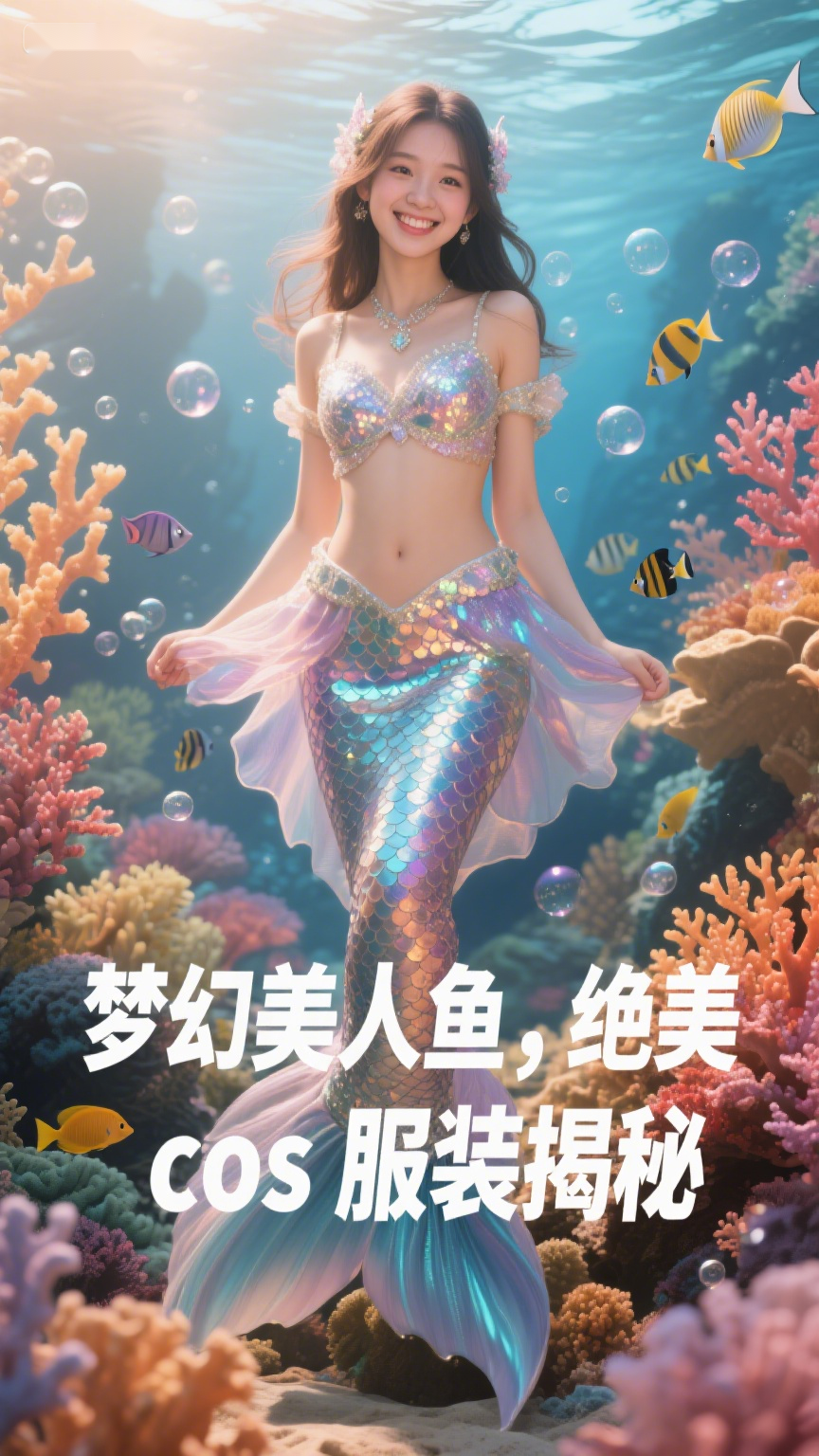 梦幻美人鱼,绝美cos服装揭秘