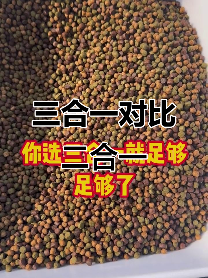锦鲤鱼粮选择指南:三合一与二合一的优缺点分析