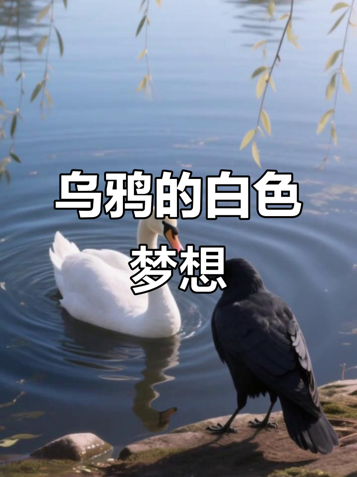 乌鸦羡慕天鹅羽毛,竟决定每天洗澡变白!
