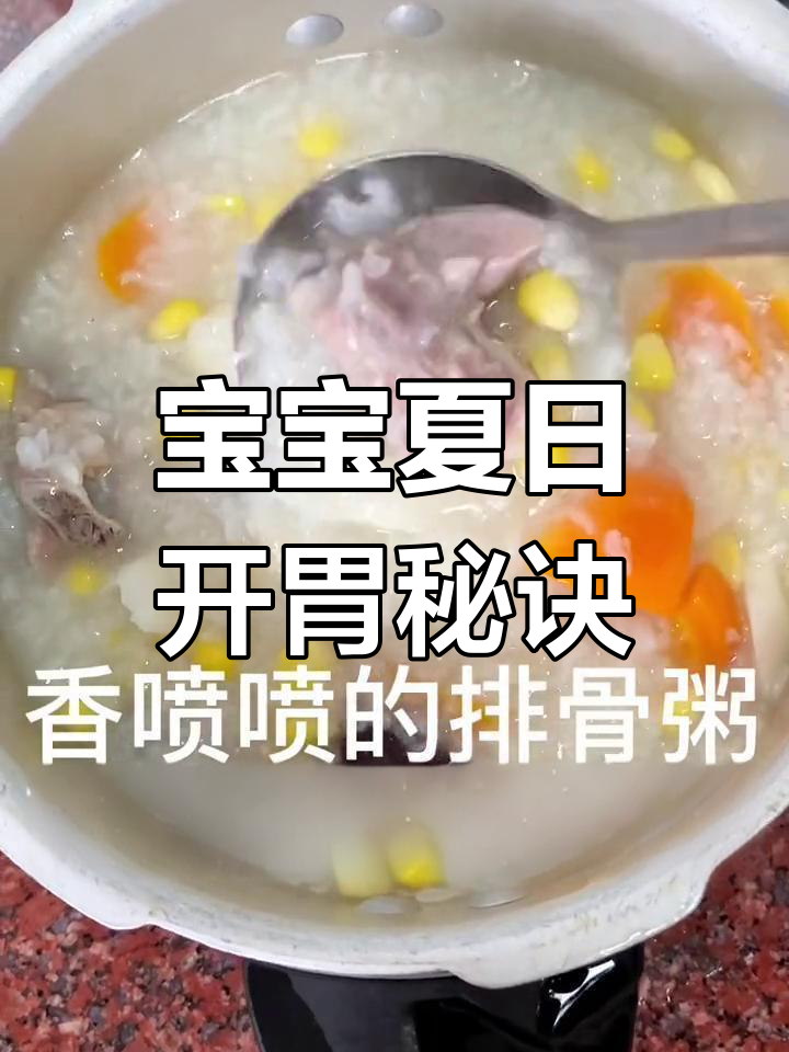 夏季宝宝食欲差,一锅排骨粥轻松搞定,吃得津津有味!