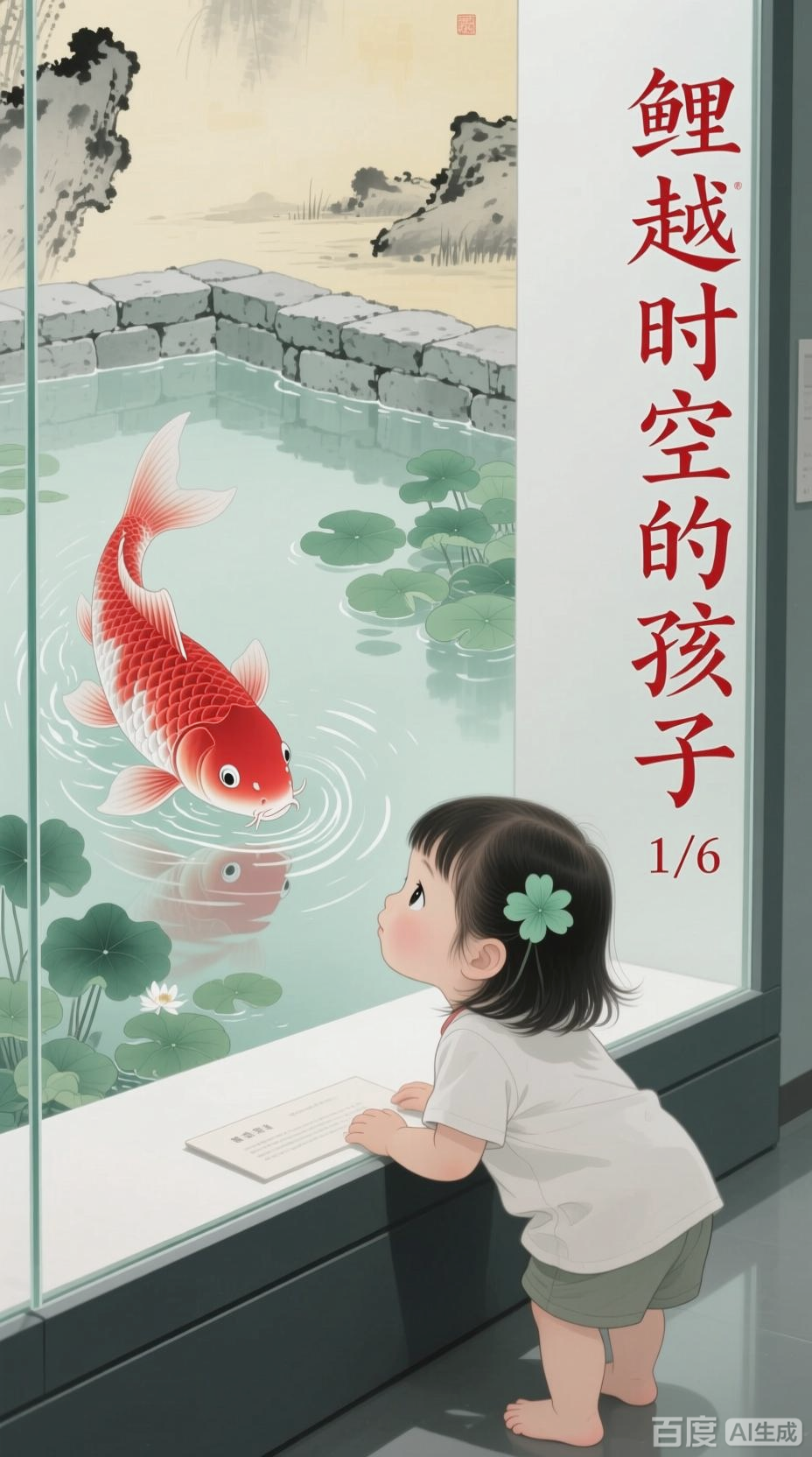 水墨画中鱼儿穿越古今