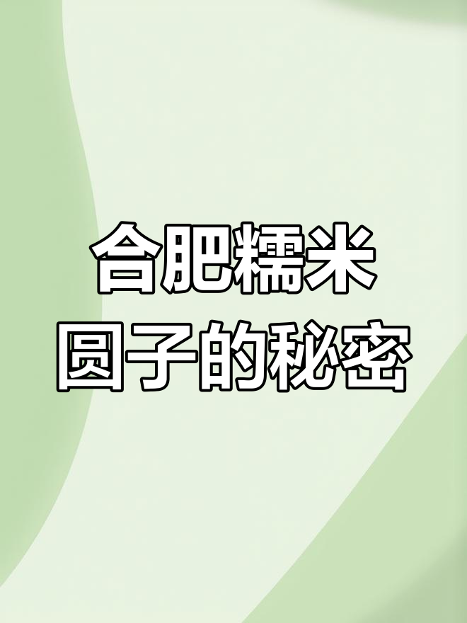 合肥传统糯米圆子,岳母的独特做法大揭秘