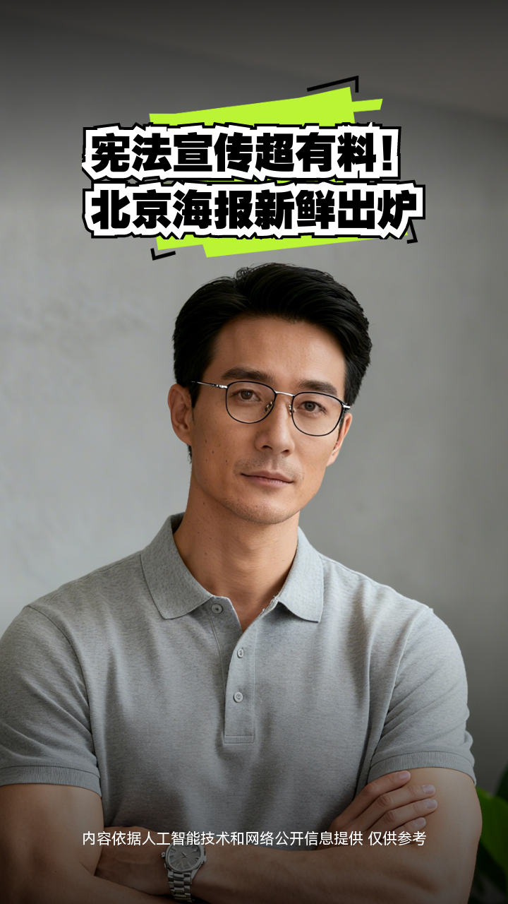 宪法宣传超有料!北京海报新鲜出炉