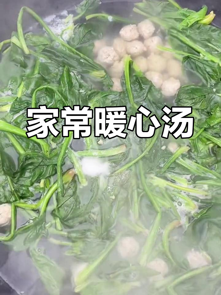 炖一锅菠菜肉丸,温暖的味道治愈所有过往的不快