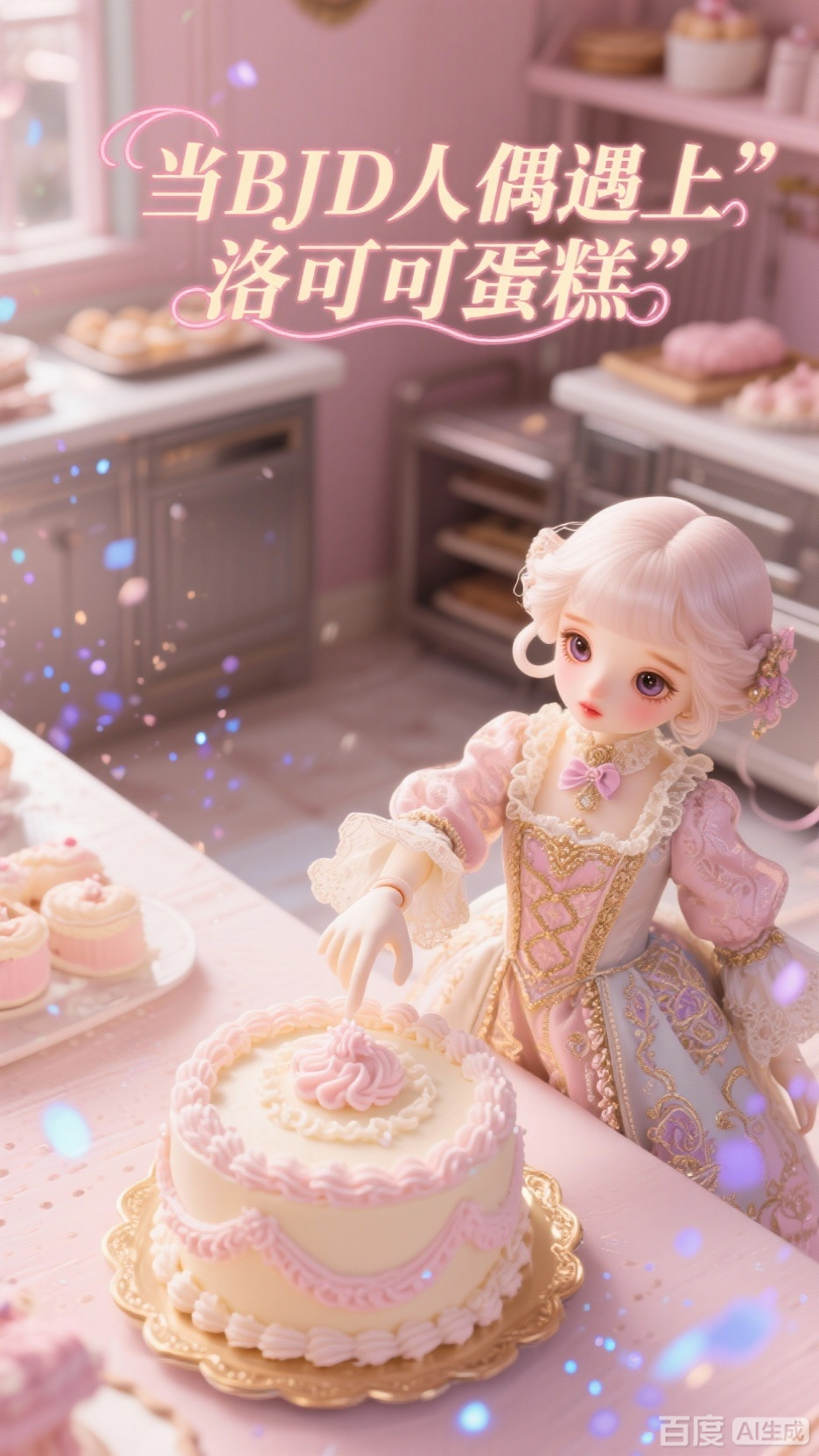 洛可可蛋糕,梦幻BJD CG风