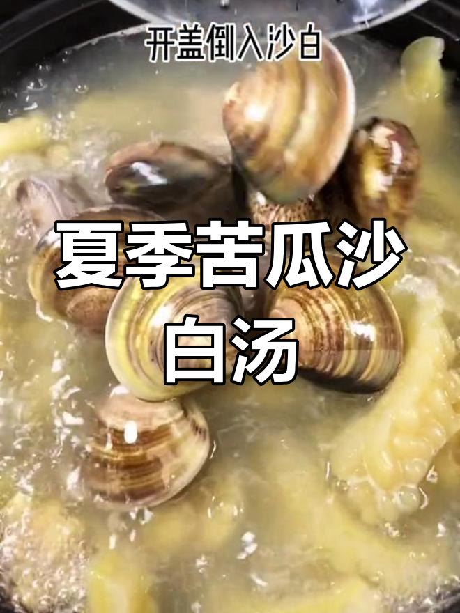 苦瓜沙白汤,夏日清凉必备!鲜甜又解暑