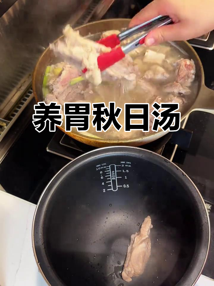 秋季滋补汤,排骨芋头炖煮,奶白鲜美,养胃又暖心