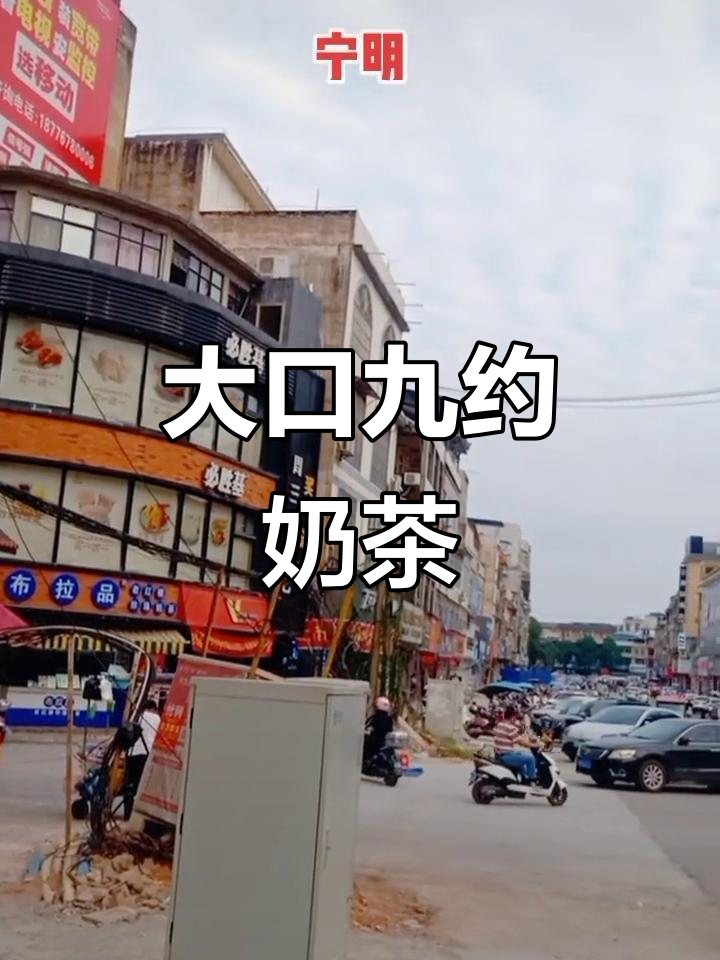 宁明大口九约奶茶,随手一拍都是美景