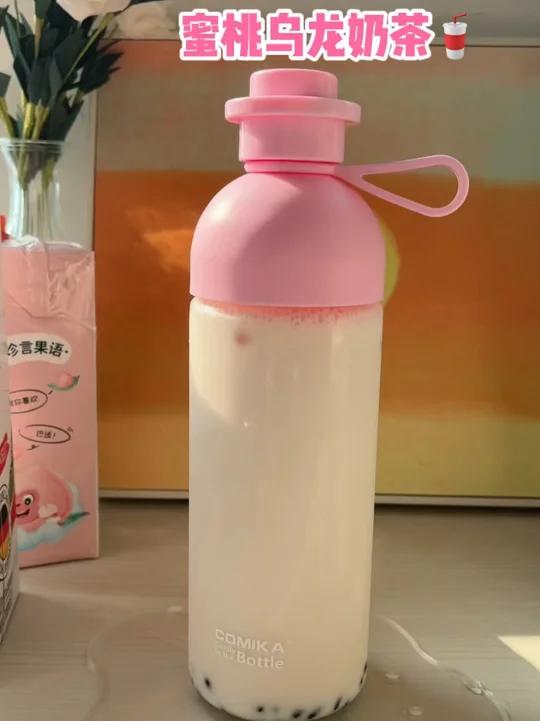 又甜又奶的蜜桃乌龙奶茶在家实现奶茶自由