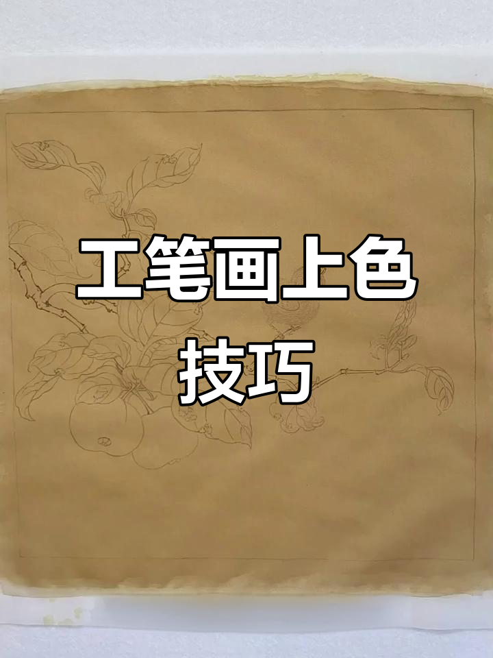 零基础自学工笔画:从《果熟来禽》上色到完成全过程